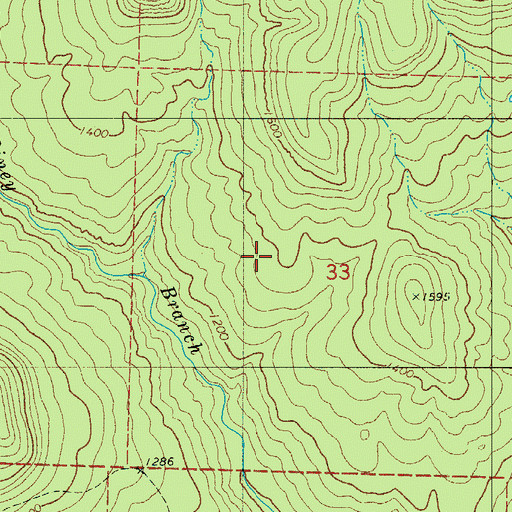 Topographic Map of Township of Sulphur Springs (historical), AR