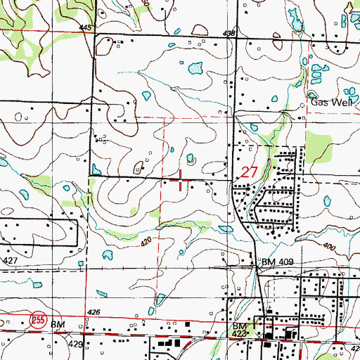Topographic Map of Township of Big Creek, AR