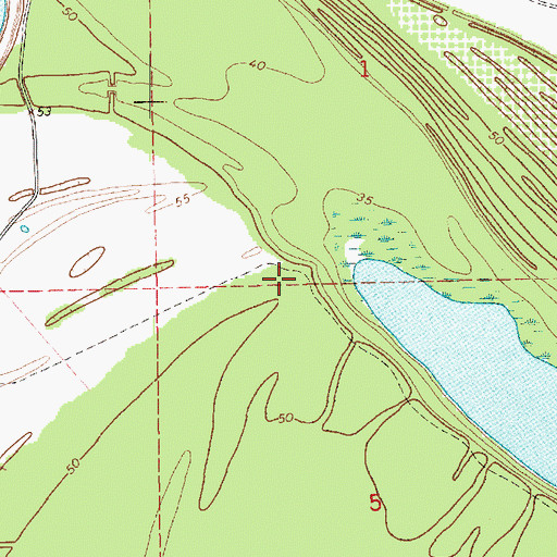 Topographic Map of Artonish Oil Field, MS