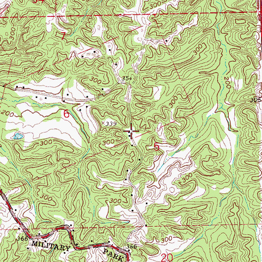 Topographic Map of Countrymen School (historical), MS