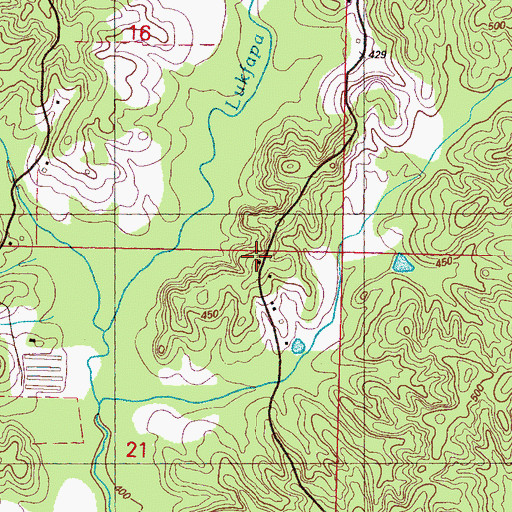 Topographic Map of Kea Chapel (historical), MS