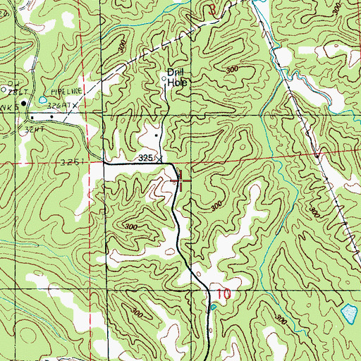 Topographic Map of Lewis School (historical), MS