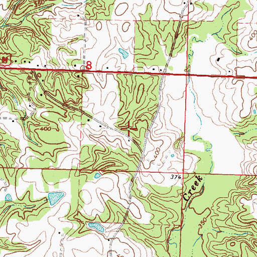 Topographic Map of Cole Cemetery, MS