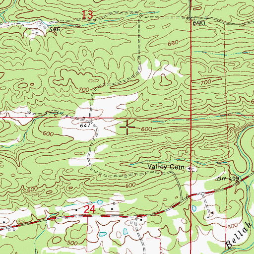 Topographic Map of Township of Mineral, AR
