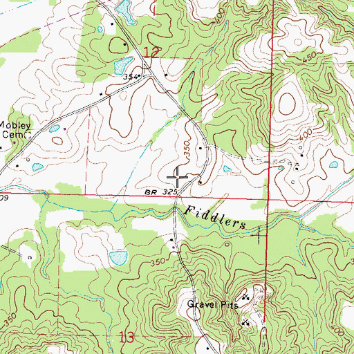 Topographic Map of Ross Cemetery, MS