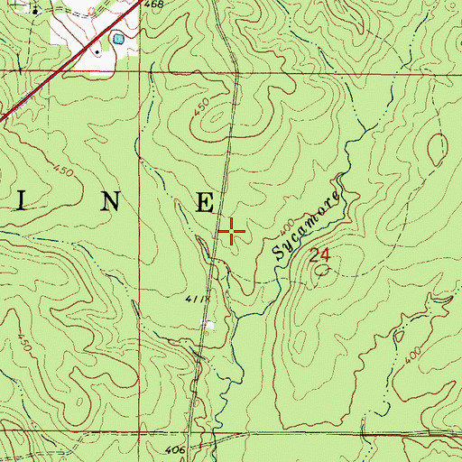 Topographic Map of Township of Saline, AR