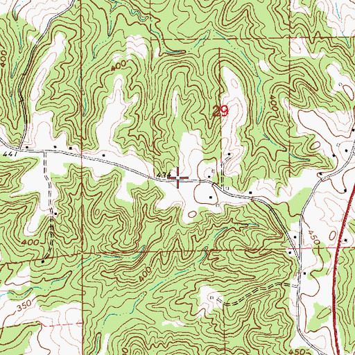 Topographic Map of Interchange 56, MS