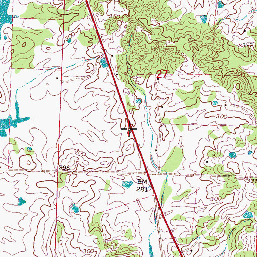 Topographic Map of Interchange 144, MS