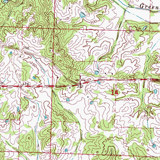 Topographic Map of Interchange 146, MS