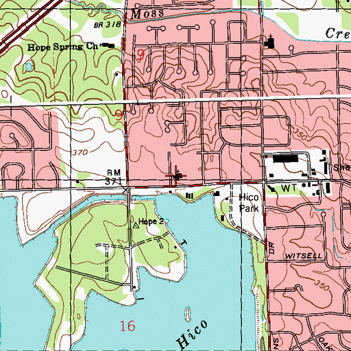 Topographic Map of The Church of Jesus Christ of Latter Day Saints, MS