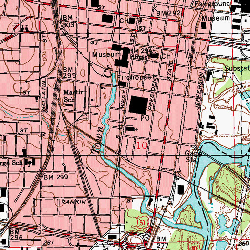 Topographic Map of Saint John Deliverance Temple Number 2, MS
