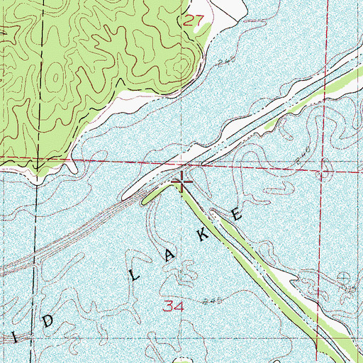 Topographic Map of Otoucalofa Creek, MS