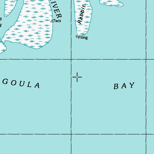 Topographic Map of Pascagoula Bay, MS