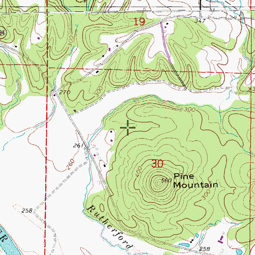 Topographic Map of Independence County, AR