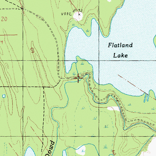 Topographic Map of Mammy Judy Bayou, MS