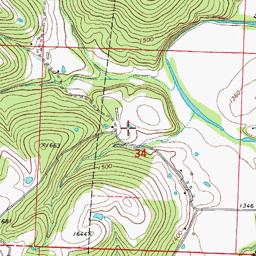 Topographic Map of Madison County, AR