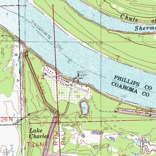 Topographic Map of Anderson Landing, MS
