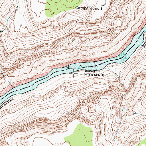 Topographic Map of Lava Pinnacle, AZ