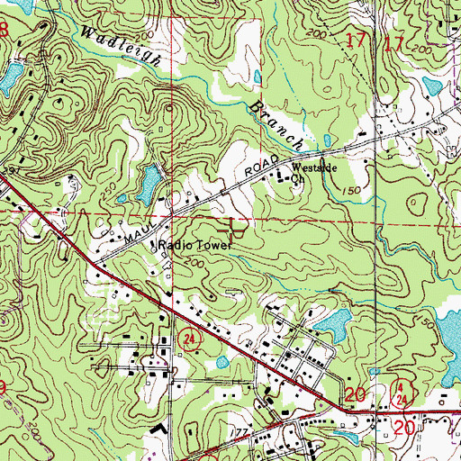 Topographic Map of Ouachita County, AR