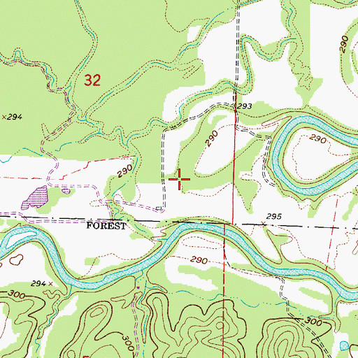 Topographic Map of Perry County, AR