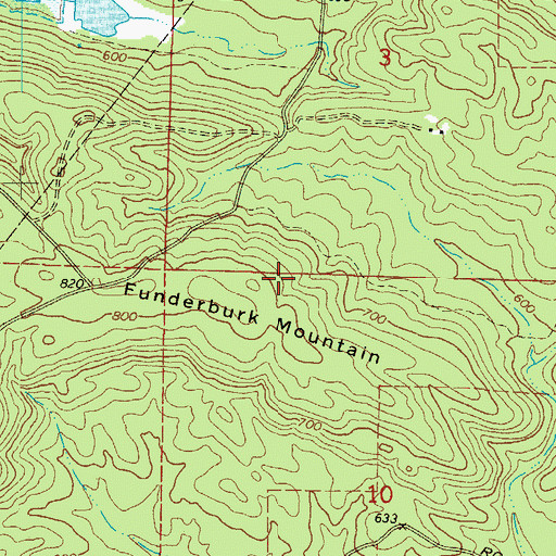 Topographic Map of Pike County, AR