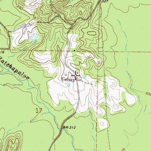 Topographic Map of Cohay, MS