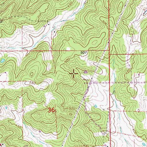 Topographic Map of Randolph County, AR