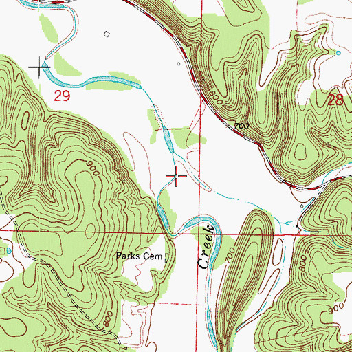 Topographic Map of Searcy County, AR
