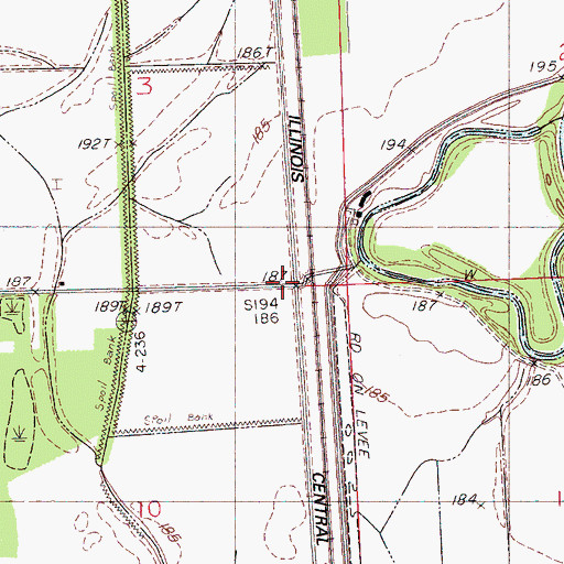 Topographic Map of Dooley, MS
