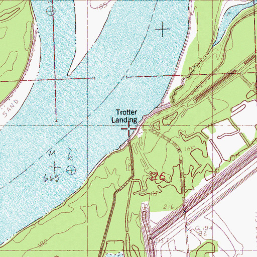 Topographic Map of Eagle Landing, MS