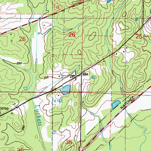 Topographic Map of Farmhaven Post Office (historical), MS