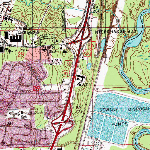 Topographic Map of Nogan, MS