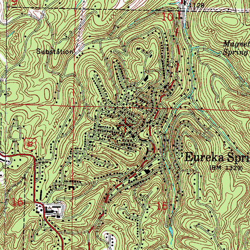 Topographic Map of Hammond Bell Museum, AR