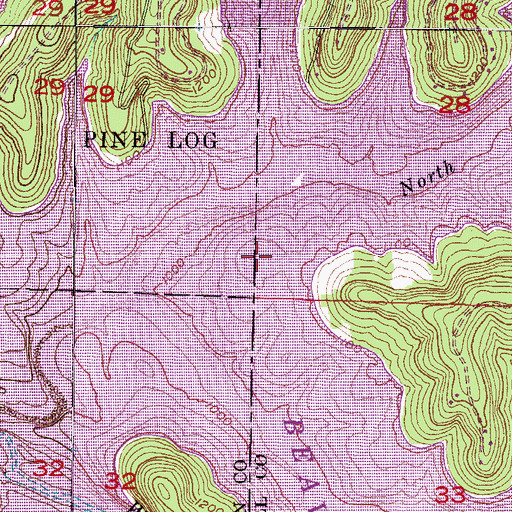 Topographic Map of Mundell (historical), AR
