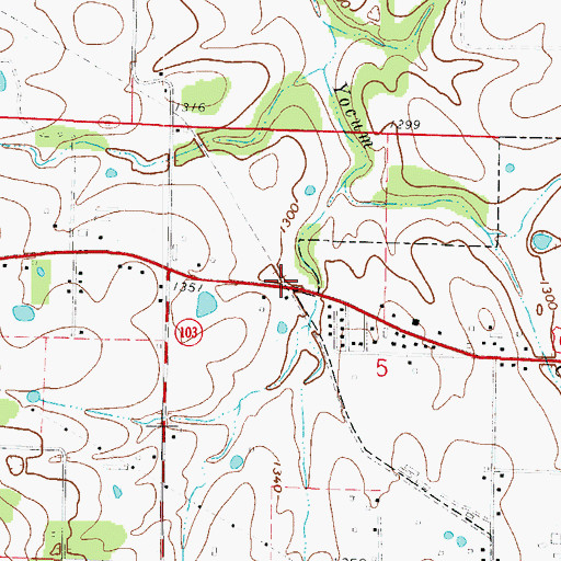 Topographic Map of Norton (historical), AR