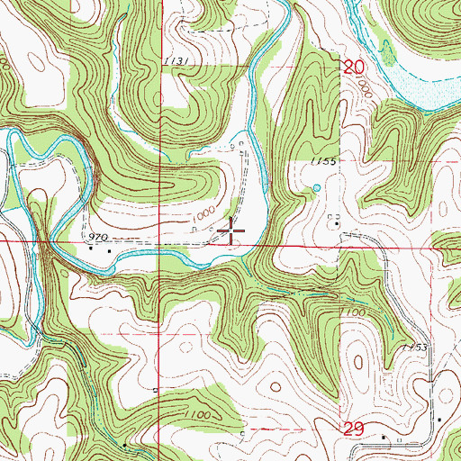 Topographic Map of Raum (historical), AR
