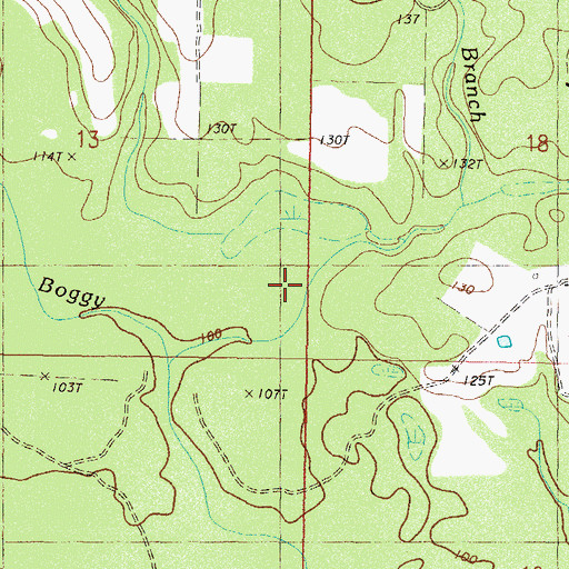 Topographic Map of Big Island, MS