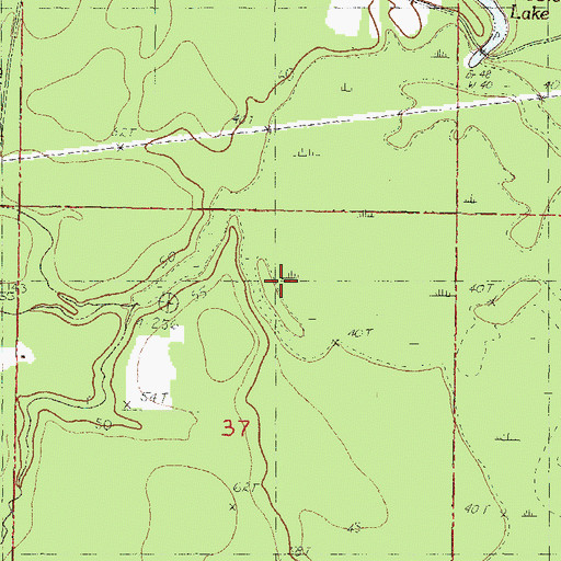 Topographic Map of Black Creek, MS