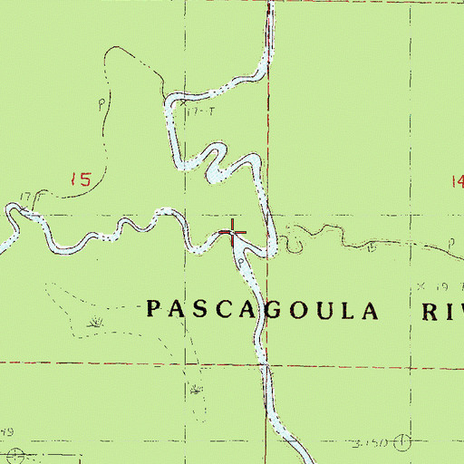 Topographic Map of Black Creek, MS