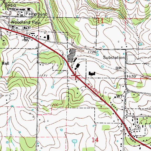 Topographic Map of Chapman, AR