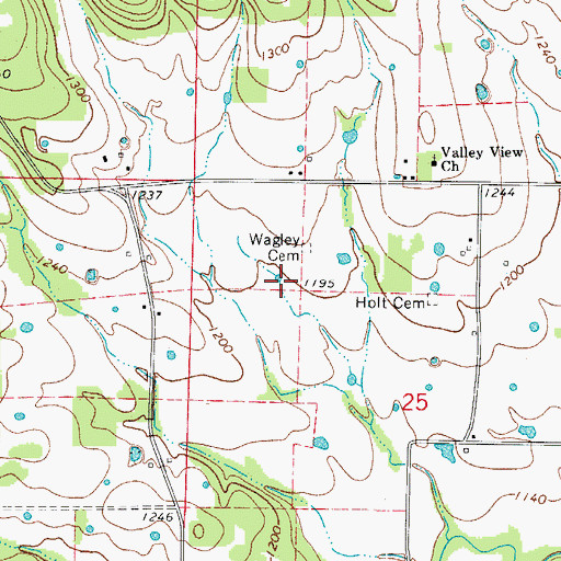 Topographic Map of Township of Crooked Creek (historical), AR