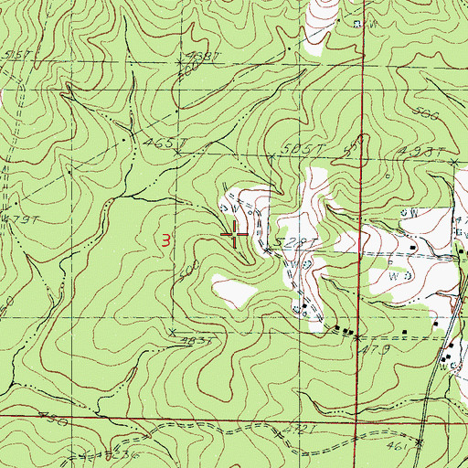 Topographic Map of Buckleytown, MS