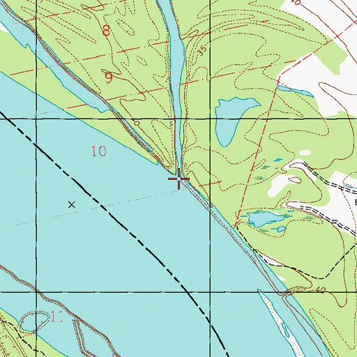 Topographic Map of Buffalo River, MS