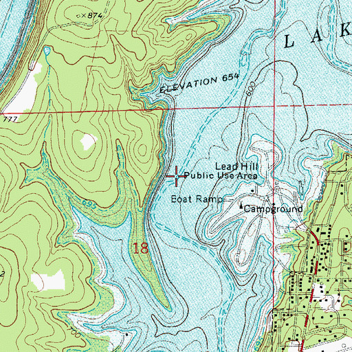Topographic Map of Dubusque Landing (historical), AR