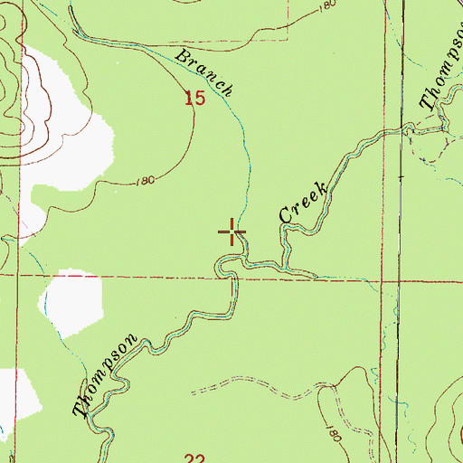 Topographic Map of Byrd Branch, MS