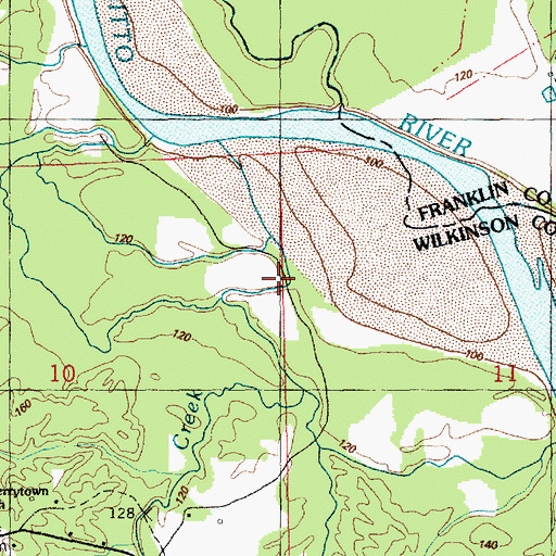 Topographic Map of Cahal Creek, MS