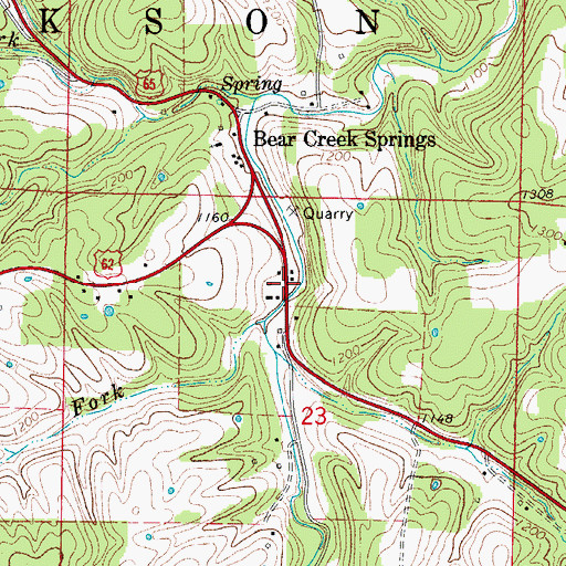Topographic Map of Francis, AR