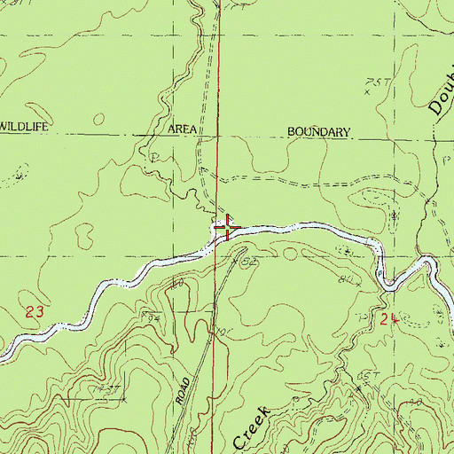Topographic Map of Cypress Creek, MS