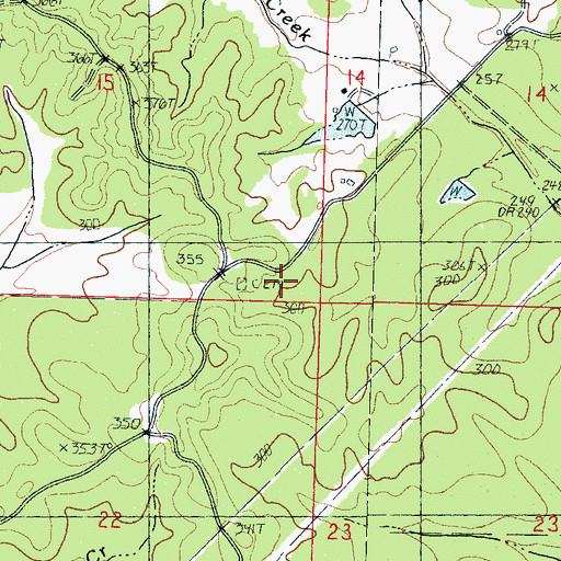 Topographic Map of Daily School, MS