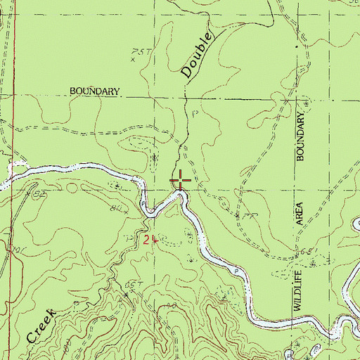 Topographic Map of Double Branch, MS